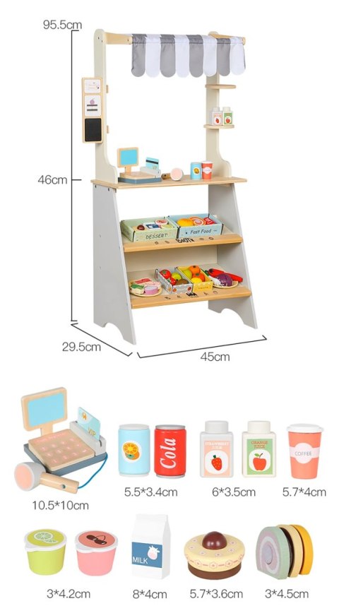 OGROMNY SKLEP STRAGAN DREWNIANY WARZYWANIK SUPERMARKET + AKCESORIA OGROMNY SKLEP STRAGAN DREWNIANY WARZYWANIK SUPERMARKET + AKCESORIA