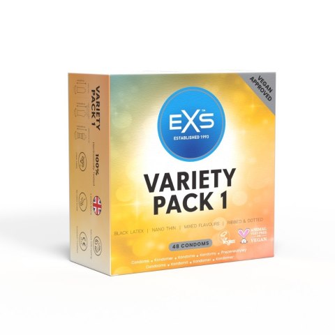 PREZERWATYWY 48 SZT. EXS VARIETY PACK 1 PREZERWATYWY 48 SZT. EXS VARIETY PACK 1
