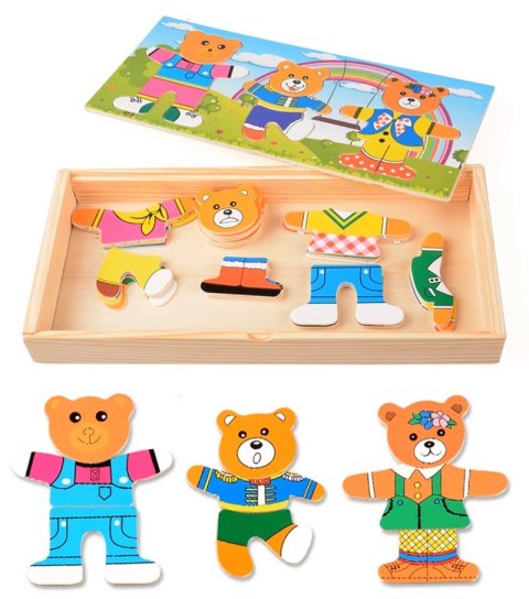 DREWNIANA UKŁADANKA PUZZLE UBIERANKA EMOCJE MINY RODZINA MISIÓW 47 EL. DREWNIANA UKŁADANKA PUZZLE UBIERANKA EMOCJE MINY RODZINA MISIÓW 47 EL.