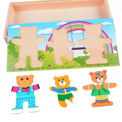 DREWNIANA UKŁADANKA PUZZLE UBIERANKA EMOCJE MINY RODZINA MISIÓW 47 EL. DREWNIANA UKŁADANKA PUZZLE UBIERANKA EMOCJE MINY RODZINA MISIÓW 47 EL.