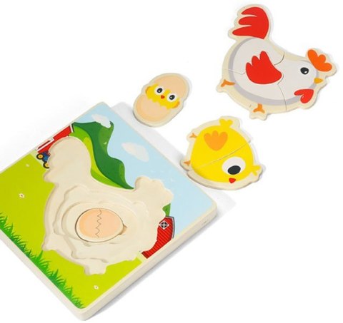 DREWNIANE PUZZLE MONTESSORI DLA DZIECI KURCZAK MWZ-3154 DREWNIANE PUZZLE MONTESSORI DLA DZIECI KURCZAK MWZ-3154