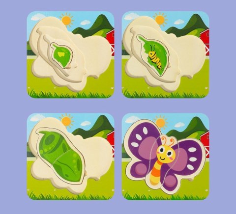 DREWNIANE PUZZLE MONTESSORI DLA DZIECI MOTYLEK MWZ-3155 DREWNIANE PUZZLE MONTESSORI DLA DZIECI MOTYLEK MWZ-3155