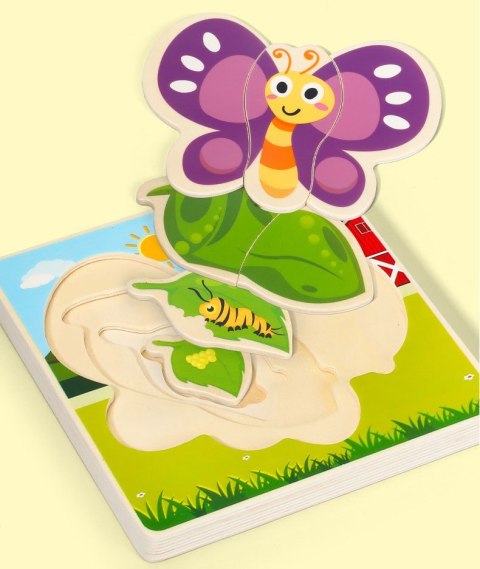 DREWNIANE PUZZLE MONTESSORI DLA DZIECI MOTYLEK MWZ-3155 DREWNIANE PUZZLE MONTESSORI DLA DZIECI MOTYLEK MWZ-3155