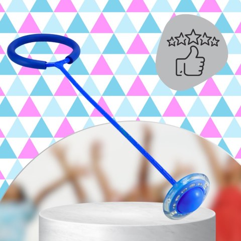 HULA HOP NA NOGĘ SKIPPER SKAKANKA MIĘKKA GUMOWA Z DIODAMI LED NIEBIESKIE HULA HOP NA NOGĘ SKIPPER SKAKANKA MIĘKKA GUMOWA Z DIODAMI LED NIEBIESKIE