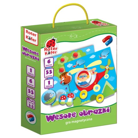 GRA MAGNETYCZNA WESOŁE OBRAZKI KARTONOWE KARTECZKI MAGNESY ROTER KAFER GRA MAGNETYCZNA WESOŁE OBRAZKI KARTONOWE KARTECZKI MAGNESY ROTER KAFER