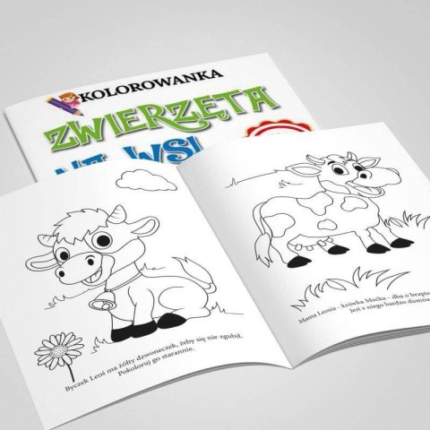 Kolorowanka z naklejkami Zwierzęta na wsi Kolorowanka z naklejkami Zwierzęta na wsi