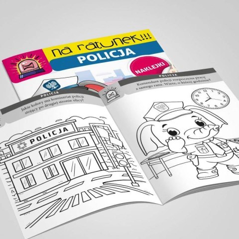 Na ratunek. Policja z naklejkami Na ratunek. Policja z naklejkami