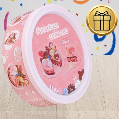 DREWNIANY TORT CIASTO DO KROJENIA DUŻY ZESTAW DLA DZIECI Z AKCESORIAM DREWNIANY TORT CIASTO DO KROJENIA DUŻY ZESTAW DLA DZIECI Z AKCESORIAM