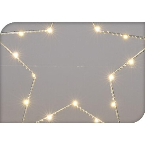 GWIAZDA DEKORACYJNA Z PODŚWIETLENIEM LED 30CM SREBRNY GWIAZDA DEKORACYJNA Z PODŚWIETLENIEM LED 30CM SREBRNY