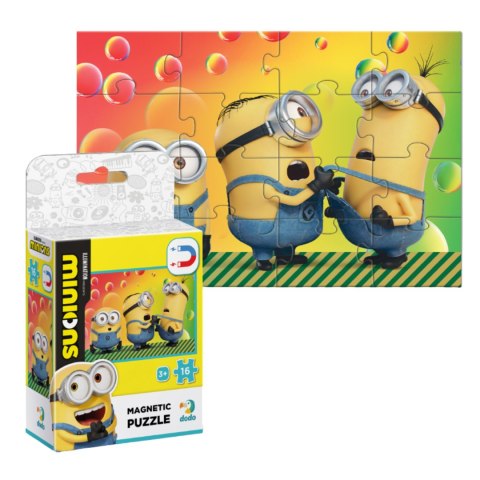 MAGNETYCZNE PUZZLE "MINIONKI" 16 ELEMENTÓW KOLOROWEJ UKŁADANKI DLA DZIECI MAGNETYCZNE PUZZLE "MINIONKI" 16 ELEMENTÓW KOLOROWEJ UKŁADANKI DLA DZIECI