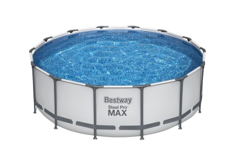 Basen stelażowy Steel Pro MAX 427x122 Szary 14FT BESTWAY 5w1 + Akcesoria