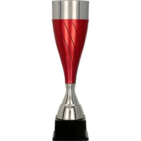 Puchar metalowy czerwono -srebrny Puchar metalowy czerwono -srebrny
