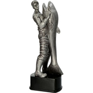 Figurka odlewana - fisherman catfish
