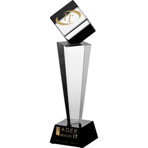 Trofeum szklane grawerowane z etui + wypełnienie farbą Trofeum szklane grawerowane z etui + wypełnienie farbą