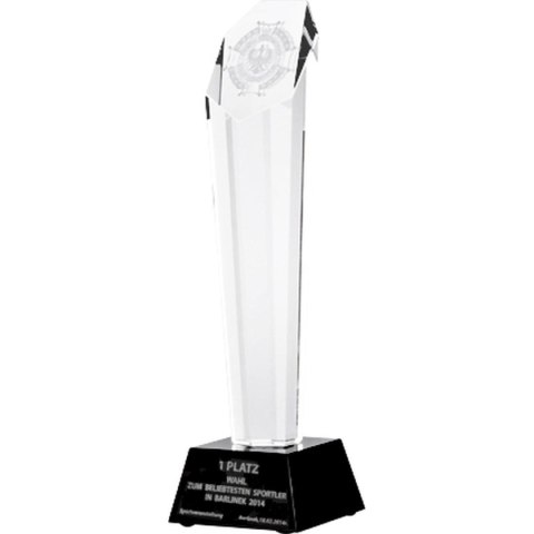 Trofeum szklane grawerowane z etui Trofeum szklane grawerowane z etui
