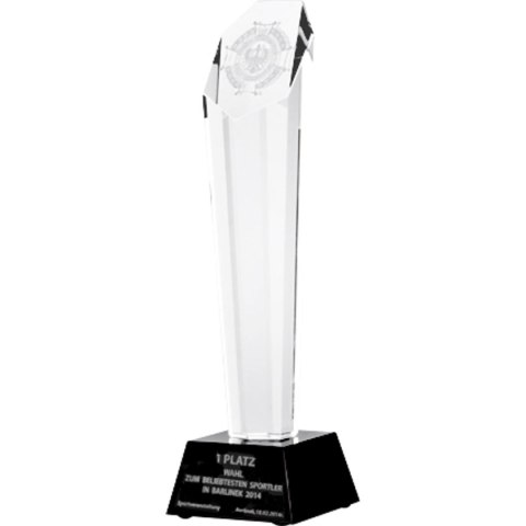 Trofeum szklane grawerowane z etui Trofeum szklane grawerowane z etui