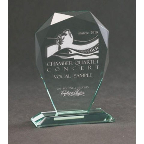 Trofeum szklane grawerowane z etui Trofeum szklane grawerowane z etui