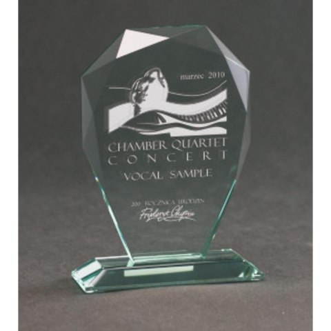 Trofeum szklane grawerowane z etui Trofeum szklane grawerowane z etui
