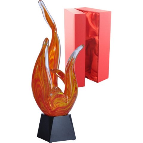 Trofeum szklane -ogień z etui