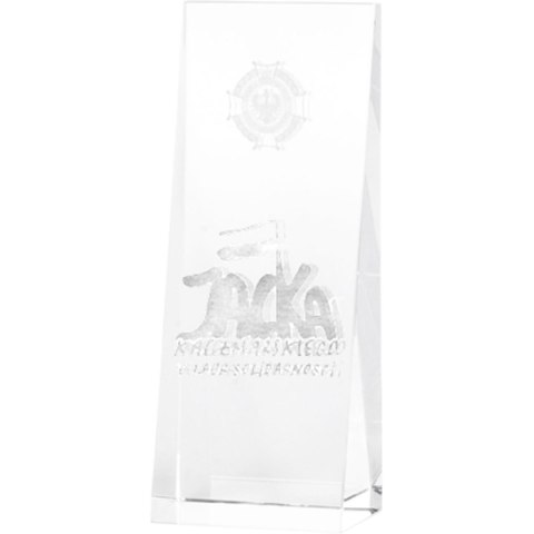Trofeum szklane z grawerem 3D w etui Trofeum szklane z grawerem 3D w etui