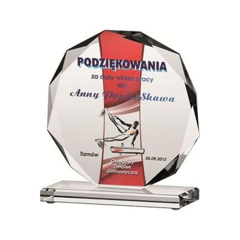 Trofeum szklane z nadrukiem kolorowym LuxorJet Trofeum szklane z nadrukiem kolorowym LuxorJet