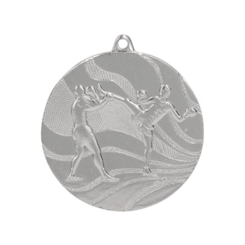 Medal srebrny- kick boxing - medal stalowy Medal srebrny- kick boxing - medal stalowy