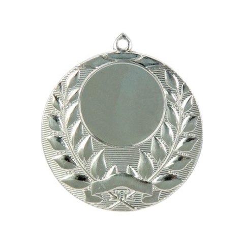 Medal srebrny ogólny z miejscem na emblemat 25 mm - medal stalowy Medal srebrny ogólny z miejscem na emblemat 25 mm - medal stalowy