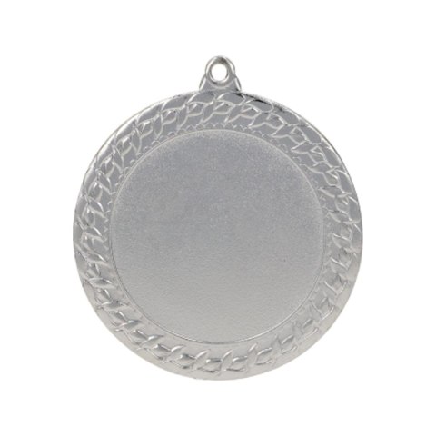 Medal srebrny ogólny z miejscem na emblemat 50 mm - medal stalowy Medal srebrny ogólny z miejscem na emblemat 50 mm - medal stalowy