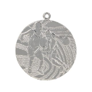 Medal srebrny- piłka koszykowa - medal stalowy
