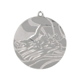 Medal srebrny- pływanie - medal stalowy