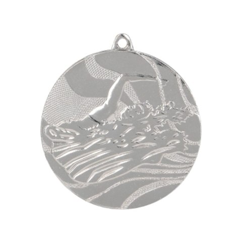 Medal srebrny- pływanie - medal stalowy