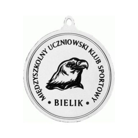 Medal srebrny z miejscem na emblemat 25 mm - medal stalowy z grawerowaniem laserem- RMI Medal srebrny z miejscem na emblemat 25 mm - medal stalowy z grawerowaniem laserem- RMI