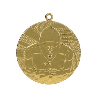 Medal złoty- pływanie - medal stalowy