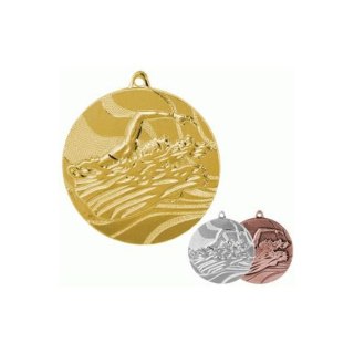 Medal złoty- pływanie - medal stalowy