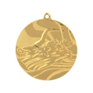 Medal złoty- pływanie - medal stalowy