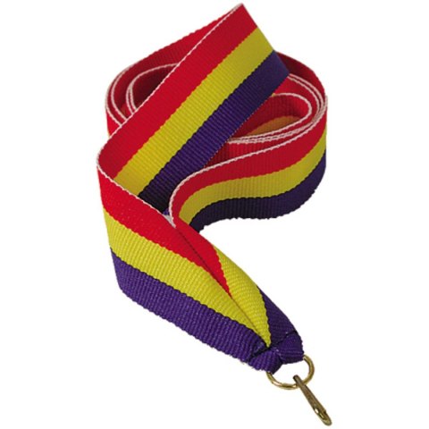 Wstążka 22 mm - czerwono-żółto-niebieska Wstążka 22 mm - czerwono-żółto-niebieska