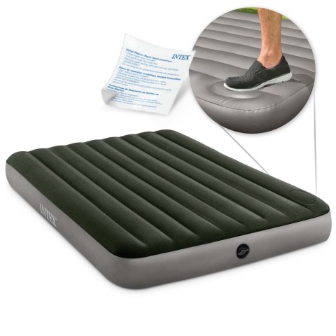 Materac dmuchany 203x152x25 cm z wbudowaną pompką nożną INTEX 64763 Materac dmuchany 203x152x25 cm z wbudowaną pompką nożną INTEX 64763