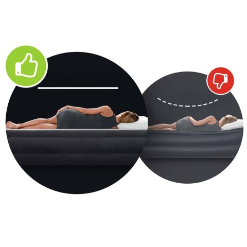 Materac dmuchany 203x152x25 cm z wbudowaną pompką nożną INTEX 64763 Materac dmuchany 203x152x25 cm z wbudowaną pompką nożną INTEX 64763