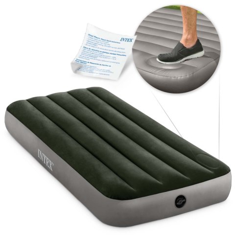 Materac dmuchany 191x79x25 cm z wbudowaną pompką nożną INTEX 64760 Materac dmuchany 191x79x25 cm z wbudowaną pompką nożną INTEX 64760