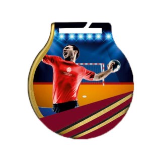 MEDAL STALOWY Q-Medals PIŁKA RĘCZNA MC61