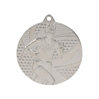 Medal srebrny- biegi - medal stalowy