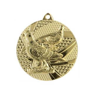 Medal złoty gołąb - medal stalowy