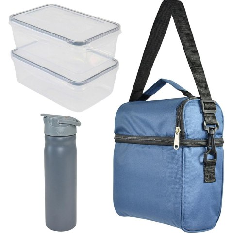 LUNCHBOX TORBA TERMICZNA Z BUTELKĄ REDCLIFFS NIEBIESKI