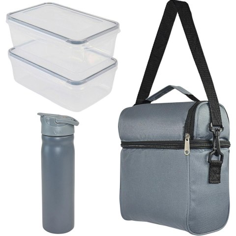 LUNCHBOX TORBA TERMICZNA Z BUTELKĄ REDCLIFFS SZARY