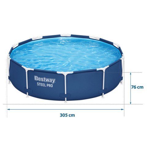 Basen ogrodowy stelażowy 305 x 76 cm Bestway 56677 Basen ogrodowy stelażowy 305 x 76 cm Bestway 56677
