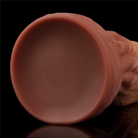 DILDO 10'' DUAL LAYERED PLATINUM SILICONE TONGUE