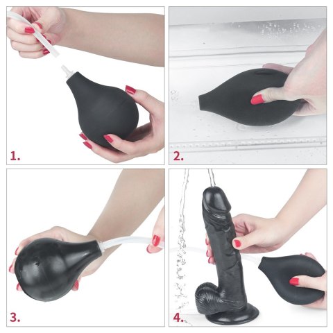 DILDO 10'' SQUIRT EXTREME DILDO - BLACK