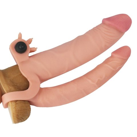 PRZEDŁUŻKA ADD 1" VIBRATING DOUBLE PENIS SLEEVE