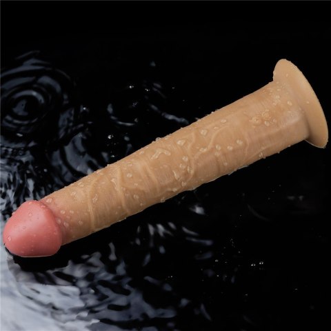 WIBRATOR 10'' DUAL LAYERED PLATINUM SILICONE ROTATOR