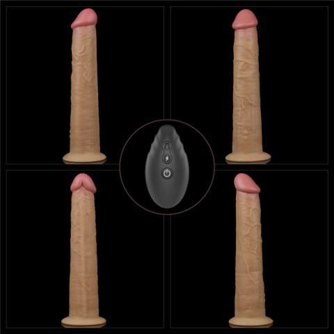 WIBRATOR 10'' DUAL LAYERED PLATINUM SILICONE ROTATOR